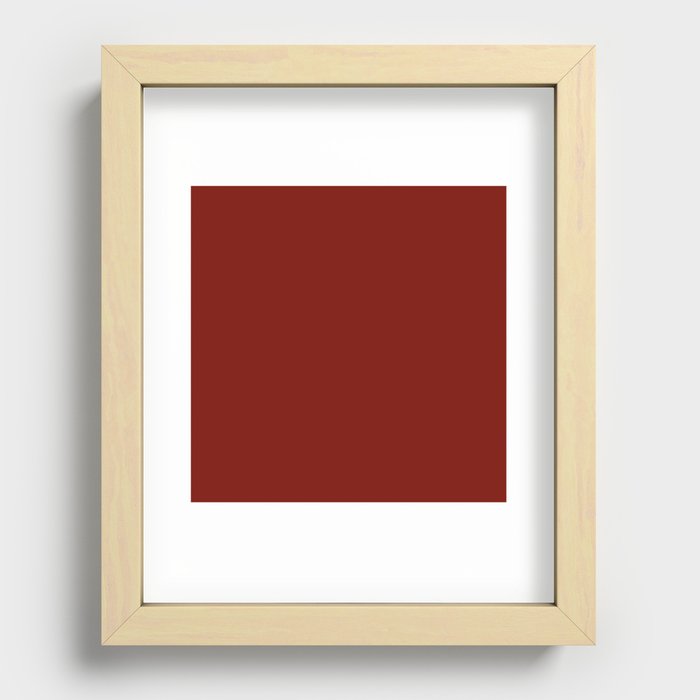 Red background Recessed Framed Print
