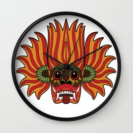 Sri Lanka Devil Mask Wall Clock