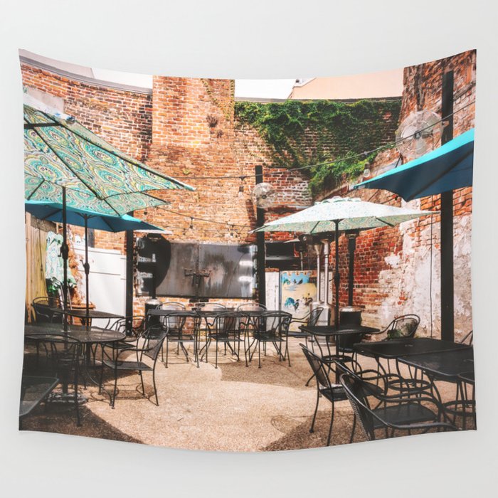 NOLA Dining Courtyard Wall Tapestry
