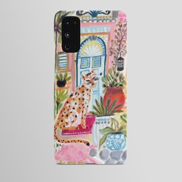 Cheetah in the City Pink Android Case
