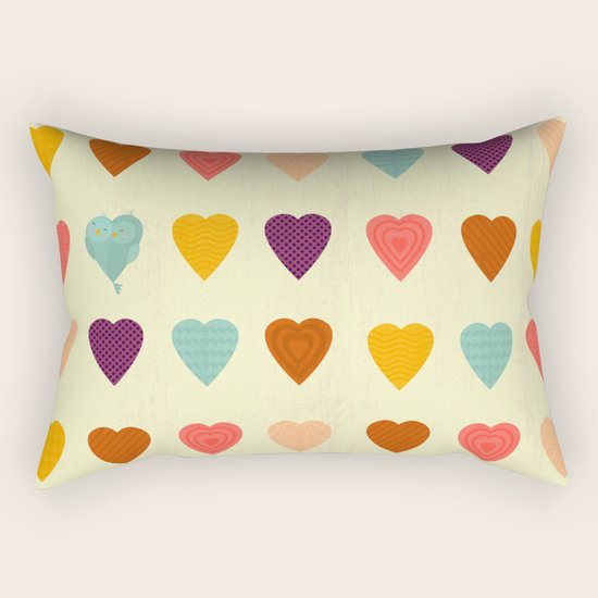 Lovebirds Rectangular Pillow