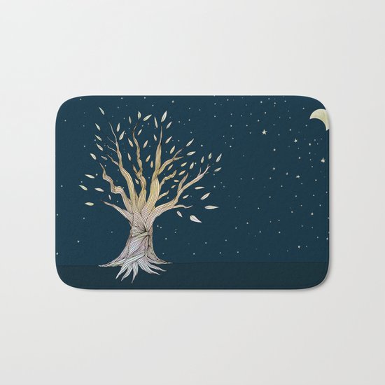 Moonlit Tree Bath Mat