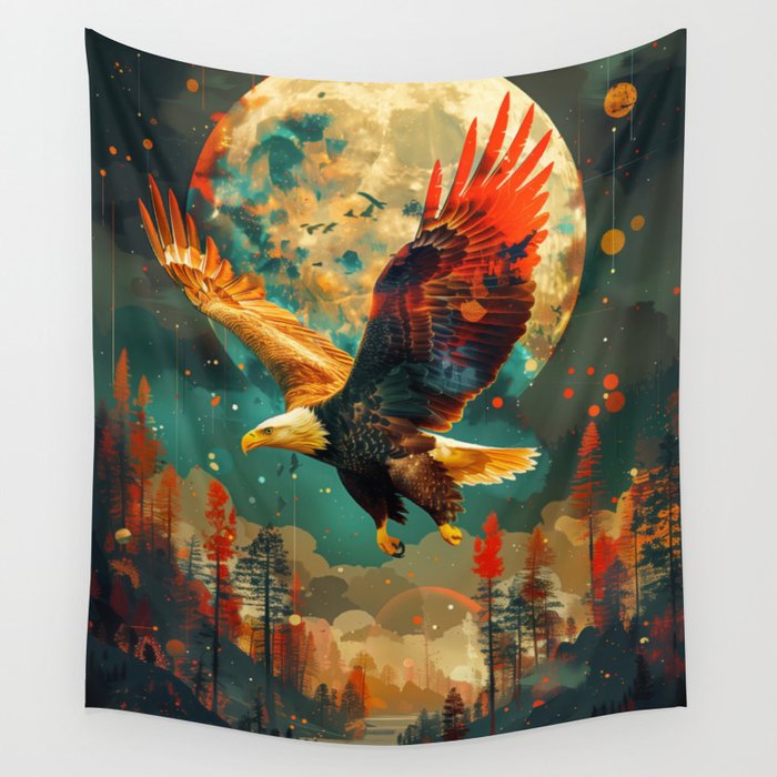 Eagles Dare Wall Tapestry