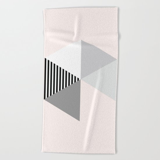 Minimalist Geometric Beach Towel