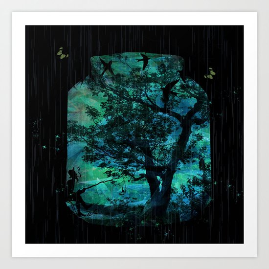 Bottled Magic Art Print