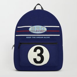 SRC Preparations. 3 Backpack | Graphicdesign, Motorcycle, Freespirit, Rebel, Contemporary, Car, Colorful, Original, Typography, Blue 