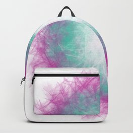 Aeriel Pink and Green Orbe Spring Art Backpack