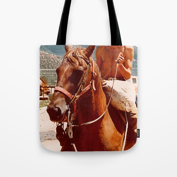 Townes on a Horse Tote Bag