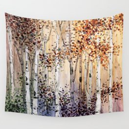 4 season watercolor collection - autumn Wall Tapestry
