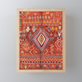 Heritage Moroccan Rug Style Framed Mini Art Print