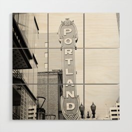 Portland, Oregon Sign Wood Wall Art