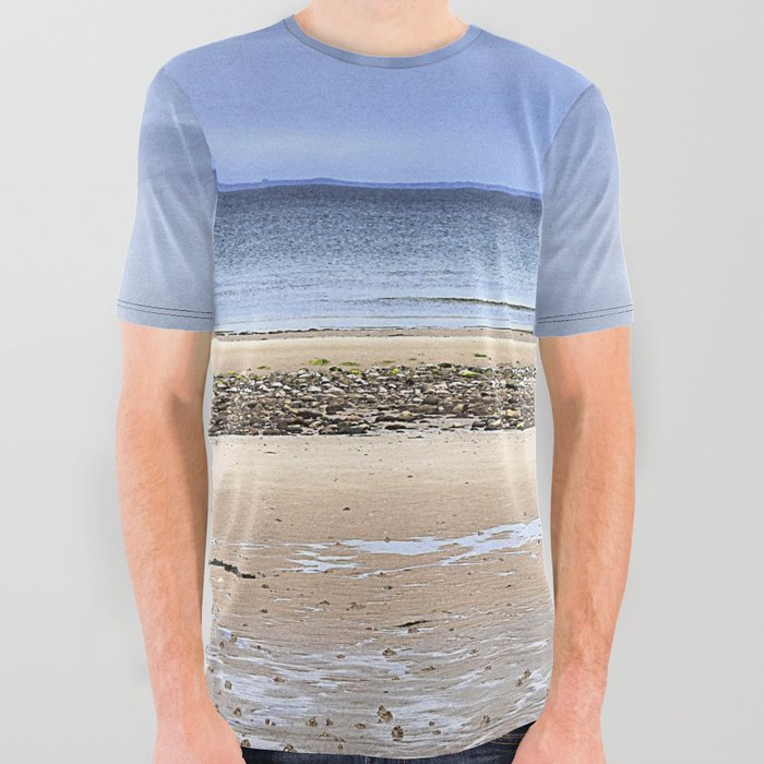 Rose Isle Beach 2 in Expressive and After Glow All Over Graphic Tee