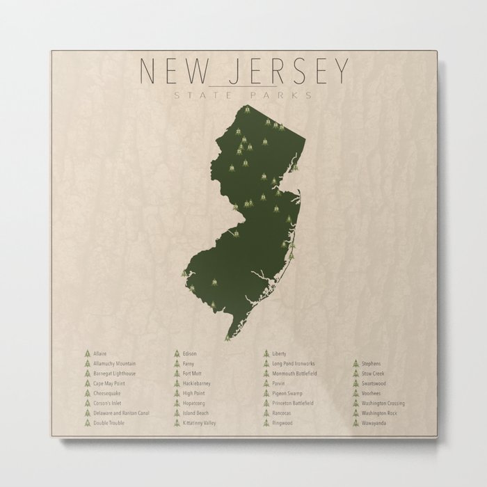 New Jersey Parks Metal Print