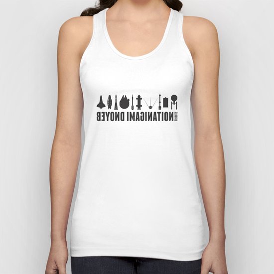 Beyond imagination: Space Shuttle postage stamp Unisex Tank Top