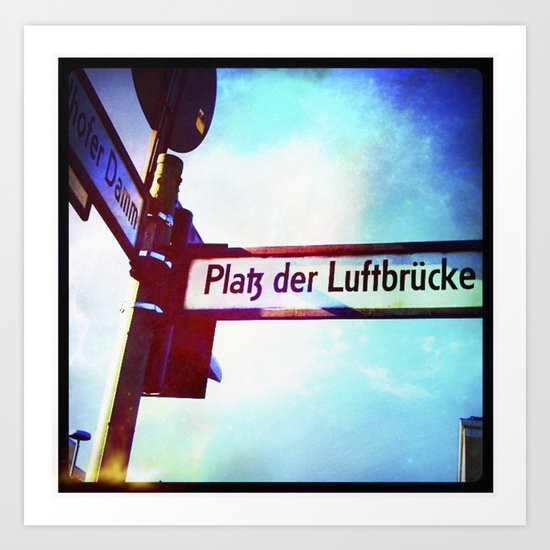 :: BERLIN STREET Art Print
