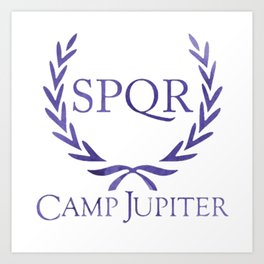 camp jupiter original purple Art Print