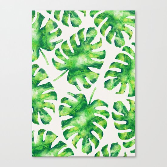 Monstera Leaves Canvas Print