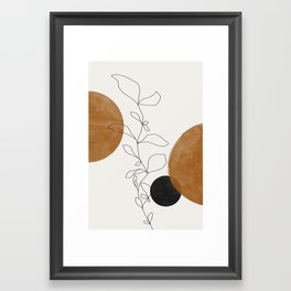 Abstract Plant Framed Art Print