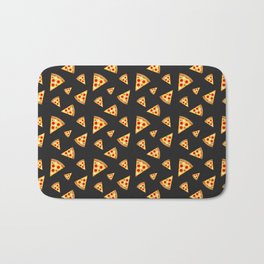 Cool and fun pizza slices pattern Bath Mat | Cheese, Red, Salami, Food, Slice, Pizza, Italian, Design, Tasty, Delicious 