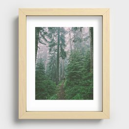 Oregon Fog Recessed Framed Print