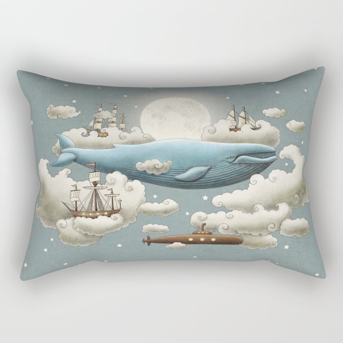 Ocean Meets Sky Rectangular Pillow