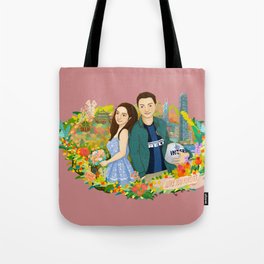 Custom illustration for a couple Tote Bag