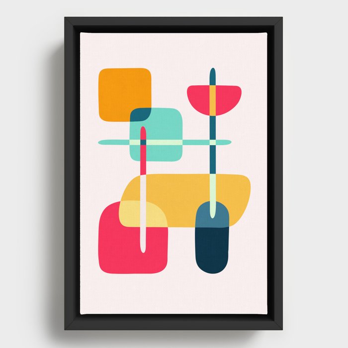Minimalist Abstract Shapes X Framed Canvas