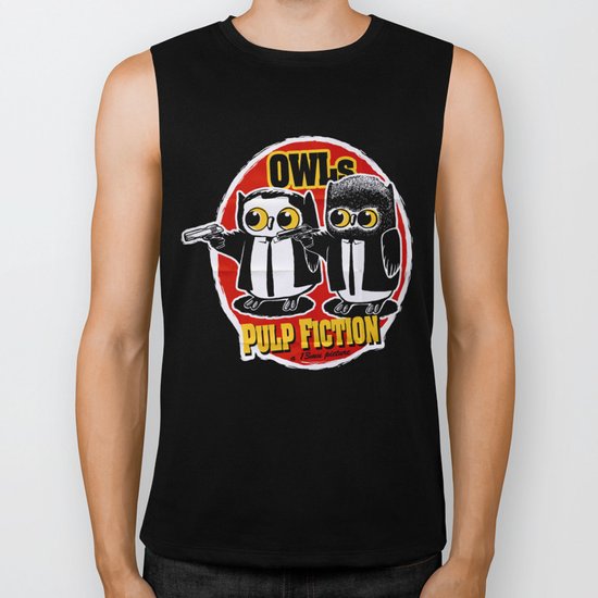 Owls Pulp Fiction Biker Tank