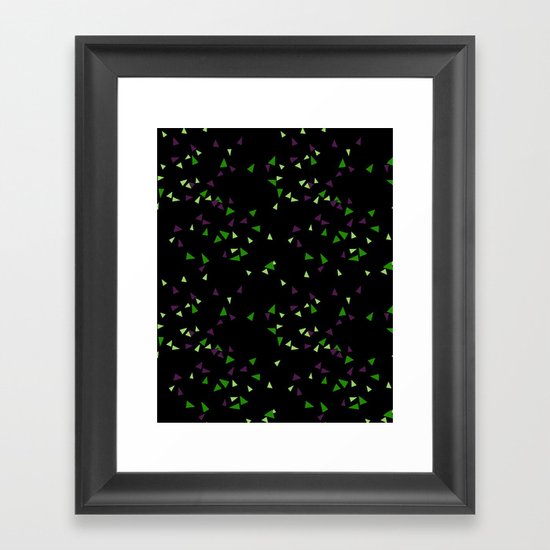 triangle print Framed Art Print