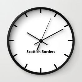 Scottish Borders Time Wall Art Wall Clock