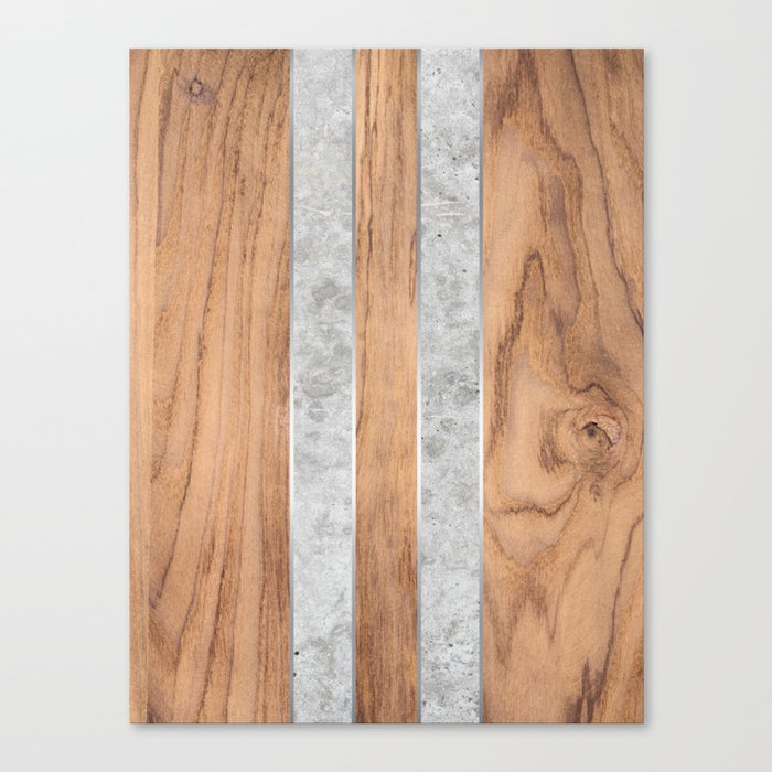 Striped Wood Grain Design - Concrete #347 Leinwanddruck Striped Wood Grain Design - Concrete #347 Leinwanddruck