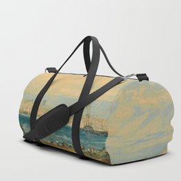 Joseph Mallord William Turner The Fish Market at Hastings Beach Duffle Bag