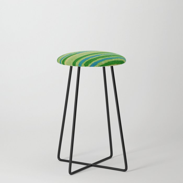 Japanese Textile 3 Counter Stool