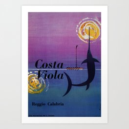 Costa Viola Reggio Calabria Art Print
