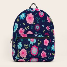 Colorful ditsy floral print  Backpack