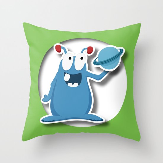 Alien M from Alien series Throw Pillow