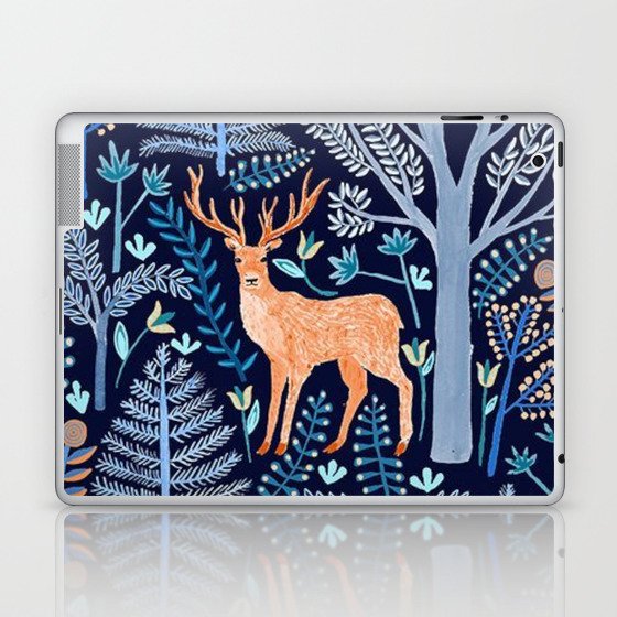 Deer In A Magical Forrest Laptop & iPad Skin