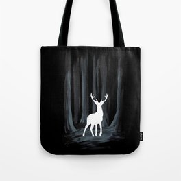 Glowing White Stag Tote Bag