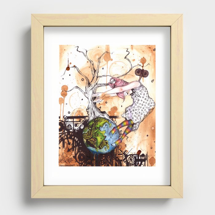No longer in your World Recessed Framed Print