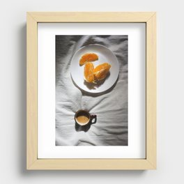 Orange breakfast - Still Life | Photography art print Recessed Framed Print