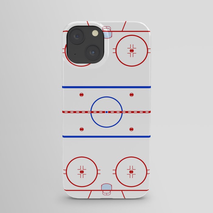 Ice Hockey Rink Diagram iPhone Case