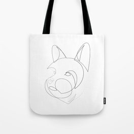 Yorkshire Terrier - one line drawing Tote Bag
