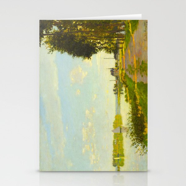 Claude Impressionist Landscape Oil Painting Stationery Cards by