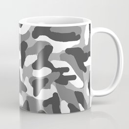 Grey Gray Camo Camouflage Mug