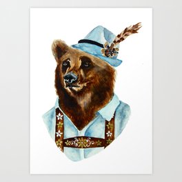 Bear-Varian  Art Print