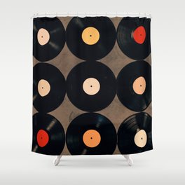 Vinyl Record Collection Shower Curtain