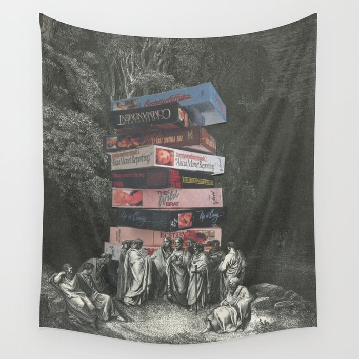 VHS Inferno Wall Tapestry