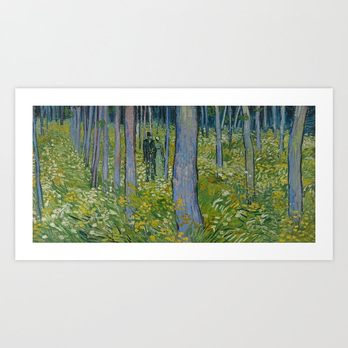 Undergrowth with Two Figures Art Print