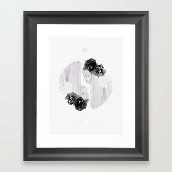 selene and eos (black and white) Framed Art Print
