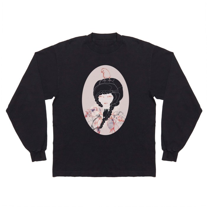 Portrait with Chick Long Sleeve T Shirt